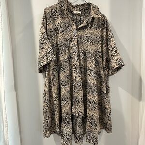Entro cheetah print tunic